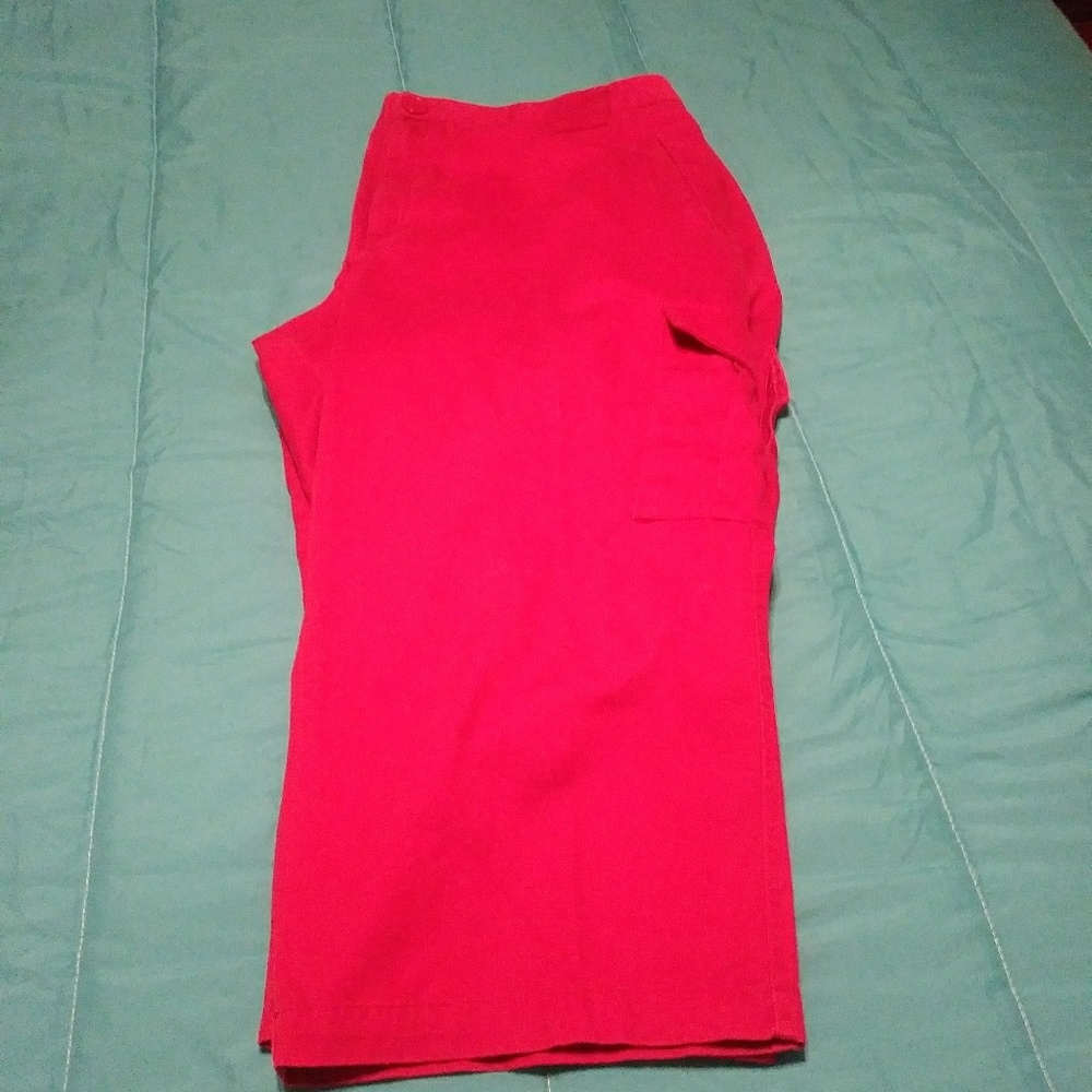 Venezia Women's Red Cargo Pants